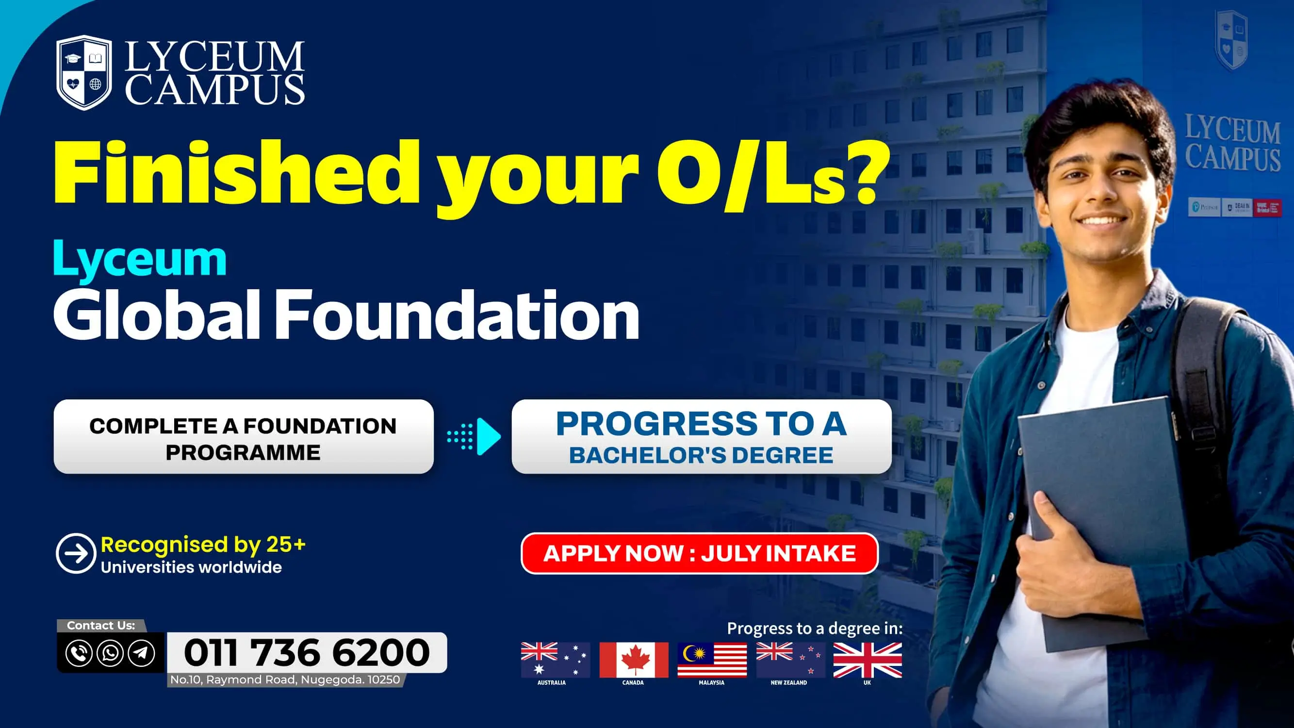 Lyceum Global Foundation Programme Intake - July